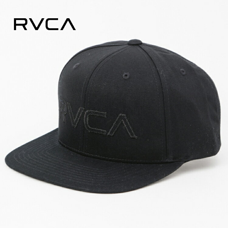 RVCA ルーカ ストレートキャップ 帽子 スナップバック フロントにボディと同色でRVCAロゴをステッチしたスナップバックキャップ。深すぎず浅すぎない絶妙なフォルムを採用し、フラットなバイザーが特徴です。後頭部のピスネーム付きアジャスターで簡単にサイズ調節ができます。 【RVCA(ルーカ)】 2000年にスタートしたアメリカのカリフォルニアに拠点を置くファッションブランド。「THE BALANCE OF OPPOSITES」というその世界観は、自然と人工、過去と現在、秩序と無秩序など、相反するものが共存するさまを象徴している。若者を象徴しインスパイアするトレンドから逸脱したデザイン主義のライフスタイルブランド。アメリカのワークウェアをルーツにファッション性を追求し、アクションスポーツの境界を越えて独自のブランドを確立している。 ■素材 綿100％ ■サイズ つば:約6.5cm 高さ：約11.5cm 頭回り(内寸)：約50cm〜約61cm ATTENTION ※実測値のため、多少の誤差はご容赦ください。 ※商品写真はできる限り現品を再現するように心がけていますが、ご利用のモニターにより差異が生じます。あらかじめご了承くださいませ。【商品詳細】 素材 綿100％ カラー 【ブラック】 サイズ つば:約6.5cm 高さ：約11.5cm 頭回り(内寸)：約50cm〜約61cm 内容 RVCA ルーカ ストレートキャップ 帽子 スナップバック フロントにボディと同色でRVCAロゴをステッチしたスナップバックキャップ。深すぎず浅すぎない絶妙なフォルムを採用し、フラットなバイザーが特徴です。後頭部のピスネーム付きアジャスターで簡単にサイズ調節ができます。 【RVCA(ルーカ)】 2000年にスタートしたアメリカのカリフォルニアに拠点を置くファッションブランド。「THE BALANCE OF OPPOSITES」というその世界観は、自然と人工、過去と現在、秩序と無秩序など、相反するものが共存するさまを象徴している。若者を象徴しインスパイアするトレンドから逸脱したデザイン主義のライフスタイルブランド。アメリカのワークウェアをルーツにファッション性を追求し、アクションスポーツの境界を越えて独自のブランドを確立している。 ATTENTION ※実測値のため、多少の誤差はご容赦ください。 ※商品写真はできる限り現品を再現するように心がけていますが、ご利用のモニターにより差異が生じます。あらかじめご了承くださいませ。