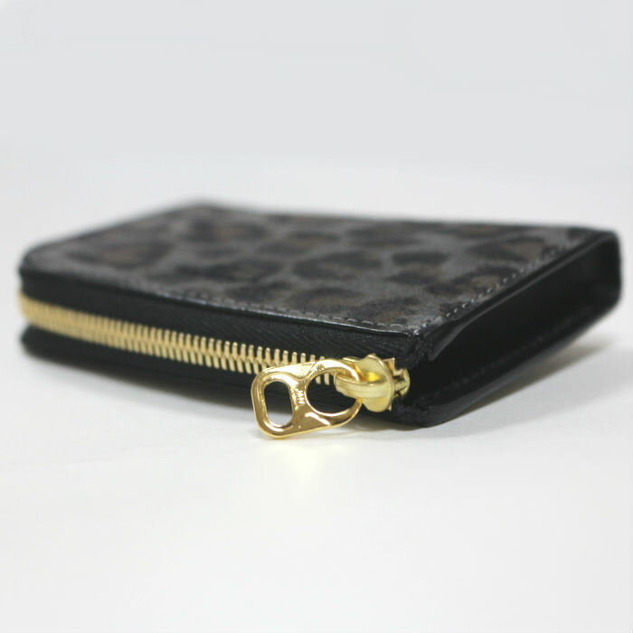 JAM HOME MADE ジャムホームメイド 沖嶋 信 - SO (Shin Okishima) モデルウォレット -LEOPARD.MONO-/ ミニウォレット 財布 ユニセックス プレゼント