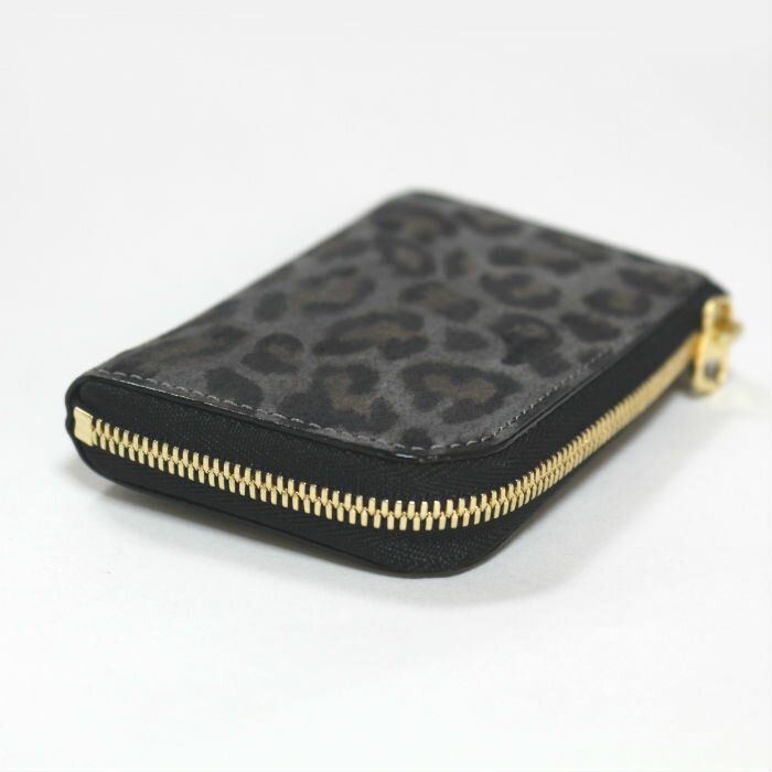 JAM HOME MADE ジャムホームメイド 沖嶋 信 - SO (Shin Okishima) モデルウォレット -LEOPARD.MONO-/ ミニウォレット 財布 ユニセックス プレゼント