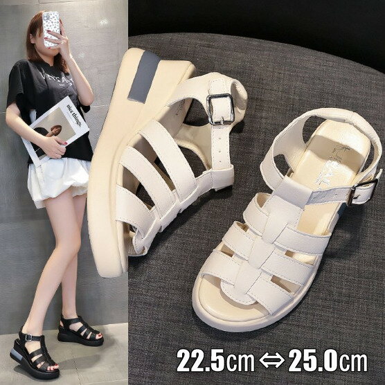サンダル レディース 厚底 ストラップ オフィスサンダル 歩きやすい 靴 脚長 美脚 大きいサイズ