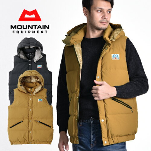 MOUNTAIN EQUIPMENT/マウンテンイクイップメント ダウンベスト Retro Lightline Vest 421358[メンズ ジャケット フード ダウン フェザー レトロ クラシック アウトドア 軽量 撥水 おしゃれ かっこいい 冬服 冬物 冬 大人 彼氏 プレゼント]