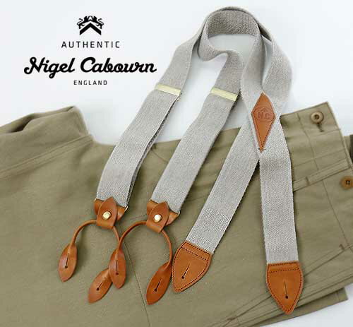 Nigel Cabourn/ナイジェル・ケーボン US ARMY SUSPENDER サスペンダー　LINEN リネン 80470064001[メンズ ズボン パンツ カーゴパンツ ミリタリー M51 イギリス 英国 米軍 ナイジェルケーボン おしゃれ かっこいい 紳士 秋服 秋物 秋 冬服 冬物 冬 大人]