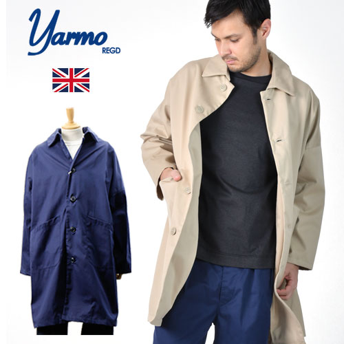 期間SALE yarmo / ヤーモ ダスターコート ブリスベンモス DUSTER COAT Brisbane Moss YAR-20SS メンズ コート ワーク CC41 リネン 麻 一重 ドロップショルダー ビッグシルエット おしゃれ かっこいい 春服 春物 春 大人 彼氏 プレゼント