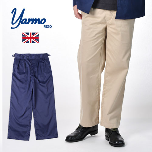 [期間SALE] yarmo / ヤーモ ニューオフィサーパンツ NEW OFFICER PANTS Brisbane Moss YAR-20SS [メンズ ズボン パンツ ワイド ロング チノパン ワークパンツ おしゃれ かっこいい 春服 春物 …