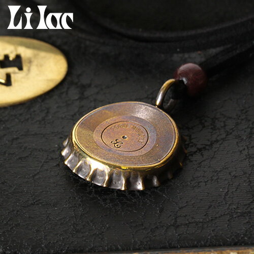 Lilac/ライラック ボトルキャップペンダント（真鍮）レコード 165BHI