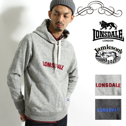 [SALE]LONSDALE/ロンズデール JAMIESON’S スウェットニットパーカ UK14CCS16[メンズ 長袖 ニット セーター タートルネック タートルネックセーター おしゃれ かっこいい 紳士 秋服 秋物 秋 冬服 冬物 冬 大人 彼氏 プレゼント]◆50%〜59%