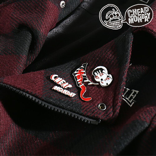 [期間SALE] CHEAP MONDAY/チープマンデー Shocked badges ピンバッジ 0399863-Q[メンズ バッジ ピンバッジ バッチ ピンバッチ スカル 目玉 ブランドロゴ アクセサリー おしゃれ かっこいい 紳士 秋服 秋物 秋 冬服 冬物 冬 大人 彼氏 プレゼント]◆30%〜49%の商品画像 2