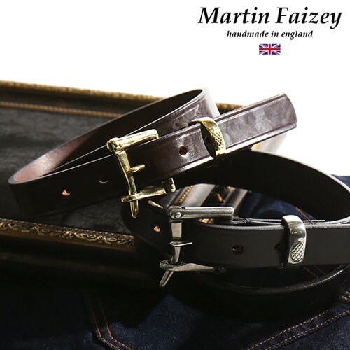 レザーベルト MARTIN FAIZEY/マーティンフェイジー　1インチ クイックリリースベルト1 inch Quick Release Belt[メンズ ベルト ブライドルレザー レザーベルト 革 牛革 ハンドメイド 消防士 おしゃれ かっこいい 紳士 秋服 秋物 秋 冬服 冬物 冬 大人 彼氏 プレゼント]