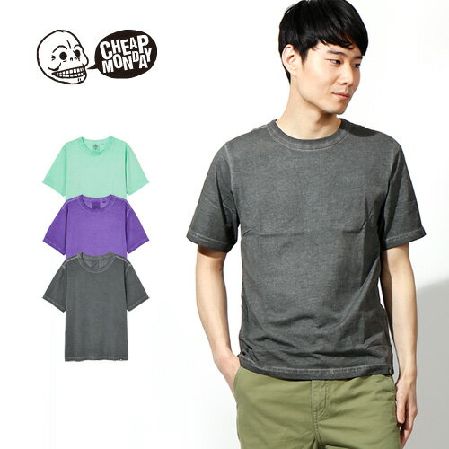 楽天JACKPOT[期間SALE] CHEAP MONDAY/チープマンデー ウォッシュ加工Tシャツ Boxer tee Wash 0520895-S/0539316-S[メンズ Tシャツ 半袖 ウォッシュ加工 タイダイ オーガニックコットン おしゃれ かっこいい 紳士 秋服 秋物 秋 冬服 冬物 冬 大人 彼氏 プレゼント]◆30％～49％