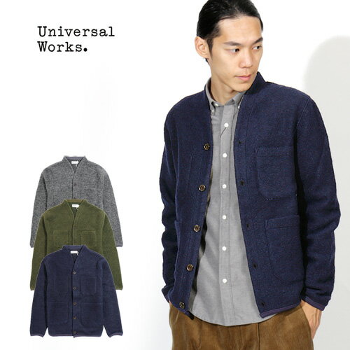  Universal Works/ユニバーサルワークス ウールフリース カーディガンジャケット CARDIGAN UW1821009 19172