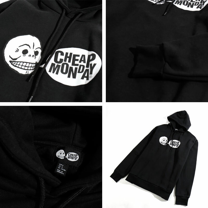 [20春夏SALE] CHEAP MONDAY/チープマンデー ロゴ プルオーバーフードパーカー[メンズ パーカー プルオーバー プルオーバーパーカー スウェット オーガニックコットン おしゃれ かっこいい 冬服 冬物 冬 大人 彼氏 プレゼント]