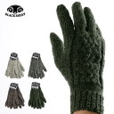 BLACK SHEEP/ブラックシープ ニットグローブ Aran Glove Hand Knit GB07[23年秋冬新作 メンズ ニット 手袋 グローブ ウー...