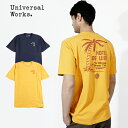 [SALE] universalworks 19ss  NO BAD DAYS TEE UW1912005 20618 NAVY S[Y  vg ][g@p CMX UK   t t t ĕ ĕ  l ގ v[g]