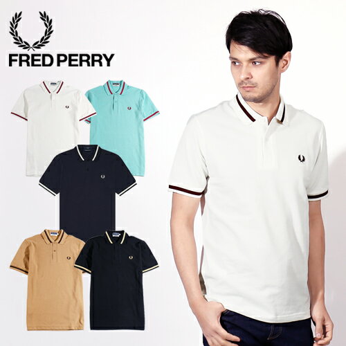 [21春夏SALE]FRED PERRY/フレッドペリー REISSUES シングルティップ 鹿の子 ポロシャツ M2[メンズ 半袖 ポロシャツ カットソー レトロ M12 シングルライン 襟 袖 ローレルリース ティップライン おしゃれ かっこいい 夏 大人 彼氏 プレゼント]