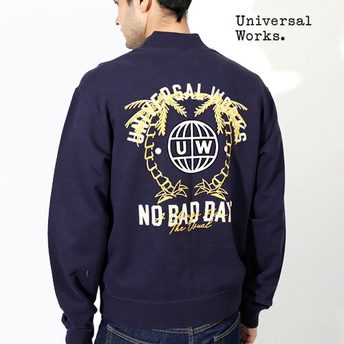 [22年春SALE]Universal Works/ユニバーサルワークス NO BAD DAYS JACKET ループバックトラックトップジャケット UW1911081 20189 ジップスゥエット