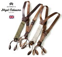 Nigel Cabourn/ナイジェル・ケーボン レザーサスペンダー ピートラベル LEATHER SUSPENDER - PEAT LABEL 80430064002[メンズ ズボン パンツ ホーウィン 本革 天然皮革 イギリス 英国 ナイジェルケーボン おしゃれ かっこいい 紳士 ヴィンテージ ミリタリー 大人]