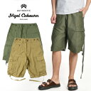 Nigel Cabourn/ナイジェル ケーボン ARMY CARGO SHORT CLASSIC アーミー カーゴショート 80480051012 24年春夏新作 メンズ 短パン 軍パン ミリタリー ハーフパンツ ハーパン ボトムス ショーパン 【正規品】 イギリス 英国 米軍 夏 大人 キャンプ おしゃれ