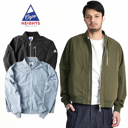 [22年冬SALE]Cape HEIGHTS/ケープハイツ LUX TECH BOMBER JACKET CHM111791122 ナイロンジャケット マイクロリップストップ ソボマージャケット[22年春新作 メンズ ブルゾン ウィンドブレーカー 薄手 軽量 丈夫 アウトドア おしゃれ かっこいい 春 大人 プレゼント]