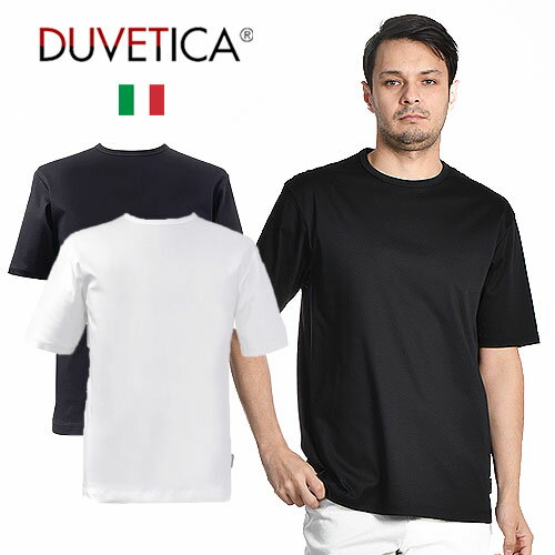 期間SALE DUVETICA/デュベティカ TEE Tシャツ Short Sleeve T-Shirts GAVI 221-M メンズ ワンポイント シンプル 上質 高級 格上 贅沢 デュベチカ おしゃれ かっこいい 夏服 大人 彼氏 プレゼント モダン シルキー スビンサファイア スビン糸