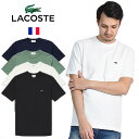 LACOSTE/ラコステ クルーネック 鹿の子 ポケットTシャツ Soft Big Pique short Tee TH073EL[メンズ 半袖 鬼鹿の子 ソフトビッグピケ コットン ポケット ワニ シンプル おしゃれ かっこいい 紳士 ワンポイント 春服 夏物 春 夏服 春物 夏 大人 彼氏 プレゼント]