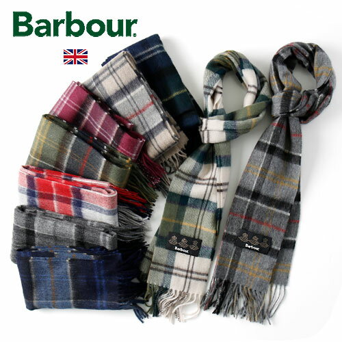 カシミヤ マフラー（メンズ） Barbour/バブアー メリノウールカシミア タータンチェック柄 マフラーMERINO CASHMERE TARTAN SCARF USC0002[メンズ マフラー ストール ウール メリノウール チェック イギリス 英国 男女兼用 ユニセックス おしゃれ かっこいい 冬服 冬物 冬 大人 彼氏 プレゼント]