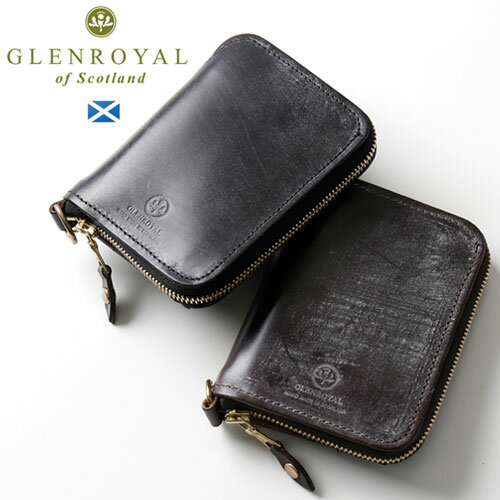 グレンロイヤル 財布（レディース） Glenroyal/グレンロイヤル ZIP ARND SMALL WALLET 03-5866 ジップアラウンドスモールウォレット[財布 コンパクト ミニマルウォレット 定番 フルブライドルレザー スコットランド 英国 イギリス UK 本革 ユニセックス 牛革 エイジング おしゃれ 紳士 プレゼント]