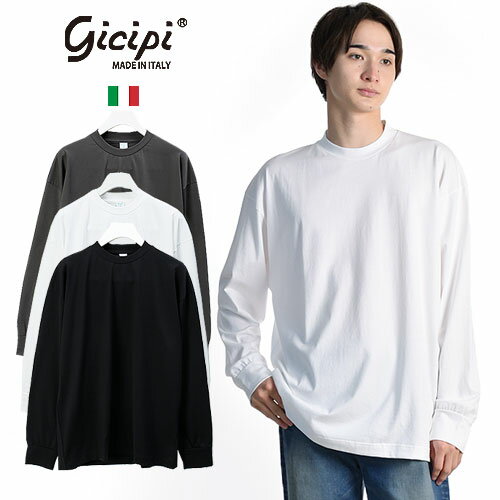 Gicipi/ジチピ BACCALA DOPPIO RITORTO 2306P 長袖 リラックスフィット ロングスリーブTシャツ バッカラ カットソー Relax Long Sleeve Pocket T-Shirt