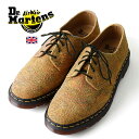 Dr.martens/ドクターマーチン SMITHS 30630295 Brown/Mustard Marbled Hairy Suede【希少 マーブルスウェード メンズ スミス 4ホール スウェード スエード ダービーシューズ AirWair 本革 おしゃれ かっこいい レア 大人 プレゼント 限定 国内正規品