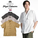 Nigel Cabourn/ナイジェル・ケーボン オープンカラー リネンツイル シャツ OPEN COLLAR SHIRT - LINEN TWILL 80460011005