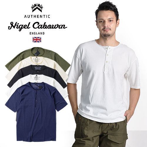 nigel cabourn / ナイジェルケーボン 50s HENLEY NECK SHIRT ヘンリーネック Tシャツ 80460021025 23年春夏新作 メンズ Tシャツ 半袖 こだわり UK ヴィンテージ 英国 ワーク おしゃれ かっこいい 紳士 夏服 夏物 夏 春服 春物 春 大人 彼氏 プレゼント