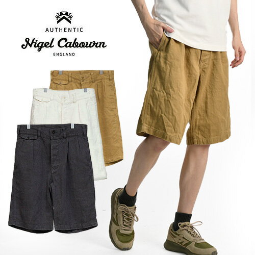 Nigel Cabourn/ナイジェル・ケーボン DESERT SHORT HEMP DENIM 80460051000 ヘンプ デニム ショートパンツ 短パン 