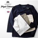 Nigel Cabourn/ナイジェル ケーボン 9.5OZ 40 039 S USMC LONG SLEEVE SHIRT 80470020030 23年秋冬新作 クルーネック 長袖 ロンT メンズ クラシック ヴィンテージ スポーティー MAIN LINE 英国 UK こだわり おしゃれ かっこいい 秋 冬 大人 カジュアル