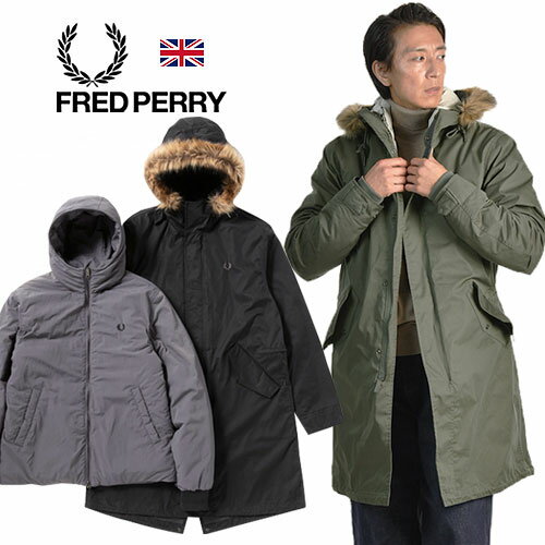 フレッドペリー ジャケット メンズ 【楽天スーパーセール限定価格】FRED PERRY/フレッドペリー ZIP-IN LINER PARKA J6504 モッズコート フィッシュテール パーカー[着脱 中綿ライナー ブルゾン プリマロフト モッズパーカー メンズ アウター ジャケット FREDPERRY m-51 おしゃれ かっこいい ]