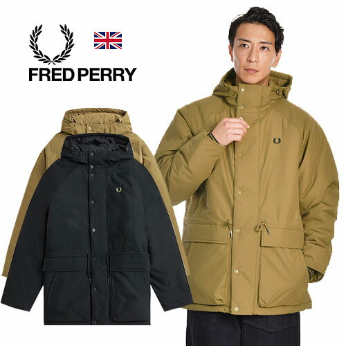 楽天JACKPOTFRED PERRY/フレッドペリー PADDED ZIP THROUGH JACKET J6516 パデッド 中綿 ジップスルーナイロンジャケット コート[23年秋冬新作 メンズ 羽織り 裏地なし 薄手 防風 軽い ティップライン おしゃれ かっこいい 秋服 秋物 秋 冬 大人 彼氏 プレゼント]