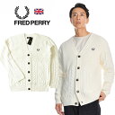 FRED PERRY/フレッドペリー メリノウール ニットカーディガン TEXTURED PANEL CARDIGAN K4547]