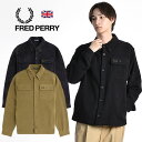 FRED PERRY/フレッドペリー REVERSE FLEECEBACK OVERSHIRT M4690 フリースバック オーバーシャツ ジャケット CPOジャケットメンズ リラックスフィット 英国 イギリス UK フレッド ペリー お洒落 定番 大人 アウトドア タウン