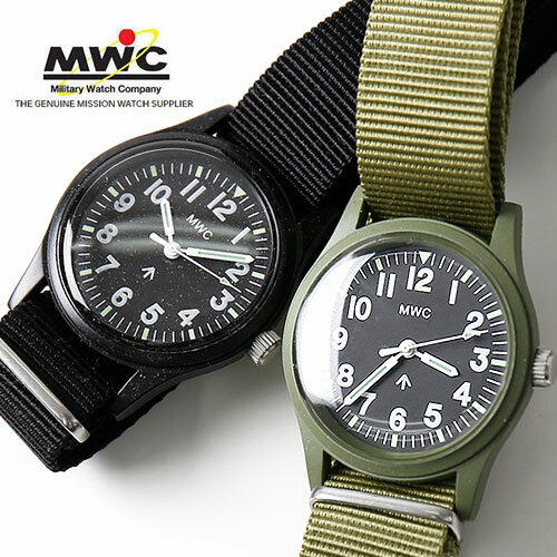 MWC WATCH/ミリタリーウォッチ リストウォッチ MIL/1966 クォーツ 33mm メンズ 腕時計 軍用時計 MWC時計 ベトナム戦争 モデル 1960-70s 復刻 ディスポーザブル ボーイズサイズスイス NATOナイロンベルト