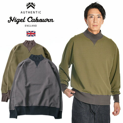 Nigel Cabourn/ʥ롦ܥ HIGH NECK SHIRT TWO TONE ϥͥåå ġȡ 804...