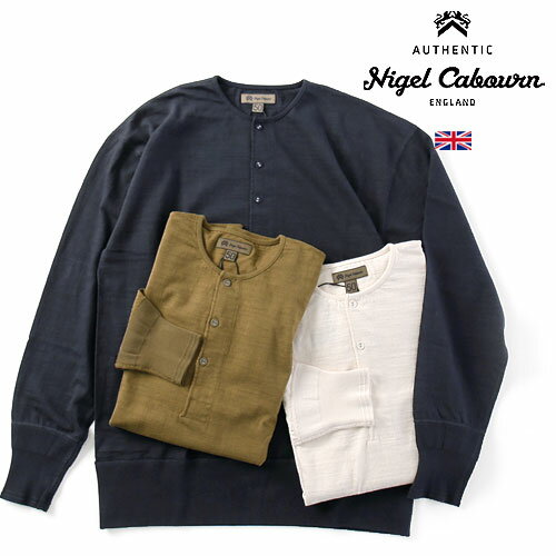 Nigel Cabourn/ナイジェル・ケーボン 50s HENLEY NECK SHIRTS 50sヘンリーネックシャツ 80490020003 [24年秋冬新作 ヘンリーネック 長袖 ロンT メンズ クラシック ヴィンテージ スポーティー MAIN LINE 英国 UK こだわり おしゃれ かっこいい 秋 冬 大人 プレゼント]のサムネイル