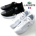 LACOSTE/ラコステ プレミアムレザースニーカー CARNABY PRO BL23 1 SMA[シューズ メンズ ホワイト ブラック ワントーン シンプル ...