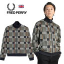 フレッドペリー ジャケット メンズ FRED PERRY/フレッドペリー GLITCH TARTAN TRACK JACKET J6551[23年秋冬新作 メンズ ジャケット ナイロンジャケット ジップ 羽織り 裏地なし 薄手 防風 軽い ティップライン おしゃれ かっこいい 秋服 秋物 秋 冬 大人 彼氏 プレゼント]