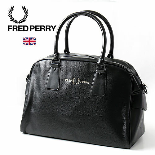 FRED PERRY/フレッドペリー SCOTCH GRAIN PU GRIP BAG L4224 スコッチグレイン グリップバッグ ボストンバッグ メンズ PU素材 ショルダーバッグ 2WAY 男女兼用 シンプル 月桂樹 おしゃれ かっこいい 大人 スポーツ プレゼント タウンユース ジム 通学