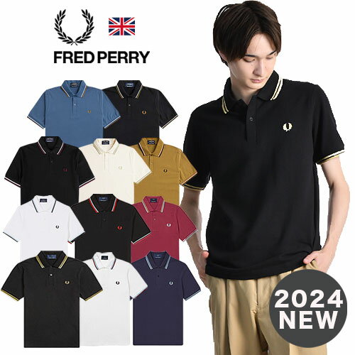 FRED PERRY/フレッドペリー ポロシャツ M12 メイドインイングランド 鹿の子[24年春夏新作 ラッピング無料 無料ラッピング メンズ 半袖 カノコ ティップライン UK 英国製 ワンポイント 月桂樹 …