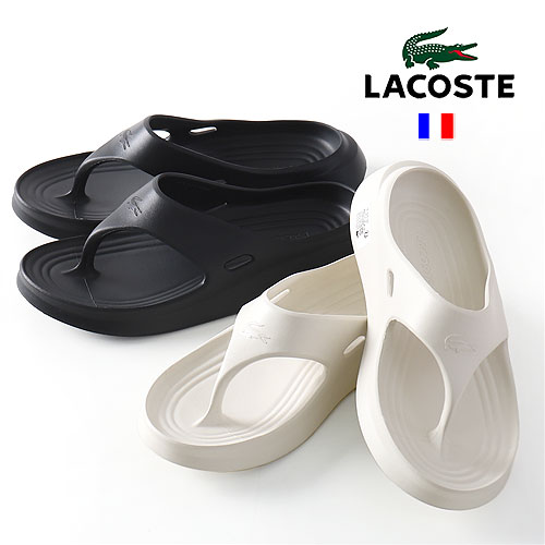 Rakuten - LACOSTE/ラコステ MEDUZ FLIP-FLOP 1261 CMA 51CMA0018 正規代理店 フリップフロップ サンダル[EVA素材 トング ビーチサンダル ラバー ワントーン クロコエンブレム 軽量 軽い カジュアル ロゴ ワニおしゃれ かっこいい 大人 プレゼント 送料無料]
