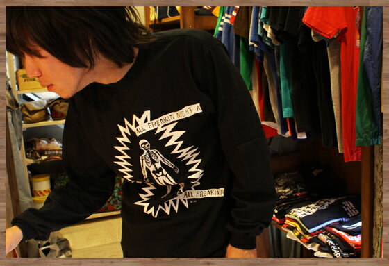 [����SALE] ALL FRAKIN NIGHT ���󥰥��꡼�ֵ�ǰT�����[��� Ĺµ ĹµT ����T ���åȥ��� ������� ���ä����� �»� ���� ��ʪ �� ���� ��ʪ �� ��� ��� �ץ쥼���]��30%��49%