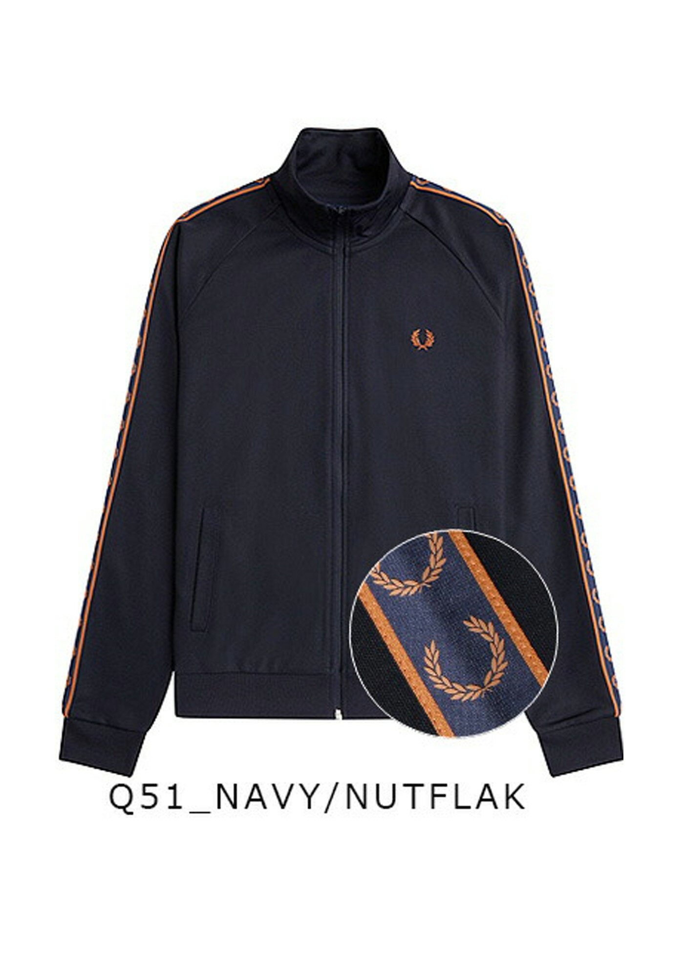 フレッドペリー FRED PERRY/フレッドペリー CONTRAST TAPE TRACK JACKET J5557 コントラストテープトラックジャージ ジャケット[24年春夏新作 新色 メンズ 伸縮性 お洒落 部屋着 シーズナル トリコット 英国 イギリス UK フレッド・ペリー お洒落 定番 大人 タウン スポーツ]