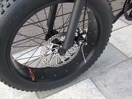 【レビュー6件】【期間限定20%OFF!55,000円→44,000円!】【マットブラック】【20インチBMX】【前後ディスクブレーキ】FATBIKEファットバイクfivecard-bikeファイブカードビーチクルーザー変速モンスターフットミニ