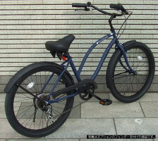【レビュー12件!】【期間限定特別割引!35,000円→31,000円】【5月中旬入荷予約】【マットネイビー!!】ローズタトゥー変速ギヤ付き24インチ【アウトレット】ビーチクルーザー♠fivecard-bike湘南の自転車ビーチクルーザーカスタム専門店!ジャックポット湘南
