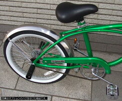 【レビュー2件!】【選べる4色!】【カリフォルニアンバイクキッズビーチクルーザー20インチ!】【スプリンガーサスペンションフォーク】【選べるクルーザーハンドル!】