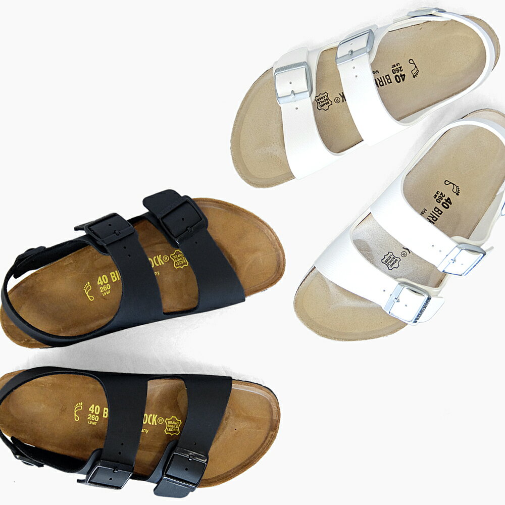 ビルケンシュトック ミラノ レディース メンズ BIRKENSTOCK MILANO WHITE ホワイト 白 BLACK ブラック 黒 サンダル 幅狭 幅広 BIRKEN ビルケンストック ビルケンサンダル ビルケン シュトック ベルト アリゾナ ARIZONAのサムネイル
